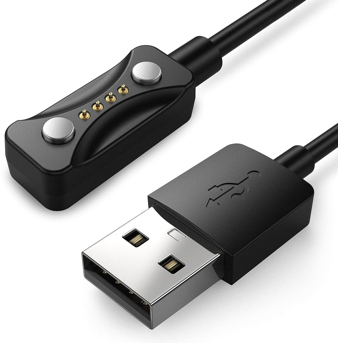 Magnetisch Oplaadkabel Compatibel met Polar Pacer,Pacer Pro,Ignite 3,Grit X2 Pro,Vantage V3, Vantage M3 Smartwatch - 1M,USB-A