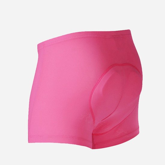 Fietsonderbroek - Fietsbroek - Fiets ondergoed - Met zeem - Wielrenbroek - Cycling shorts - Racefiets broekje - Fietskleding - Maat S - Roze - Jonyx — afbeelding 4