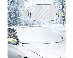 Auto Sneeuwhoes - Voorruit Beschermhoes - Winter Bescherming - 4 Laags Materiaal - Universeel Formaat - Zilver