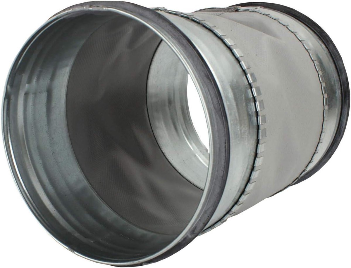 Buisconnector - Flexibele koppeling - Ventilatie verbeteren - Trillingen dempend - Ø 200 mm - Zwart