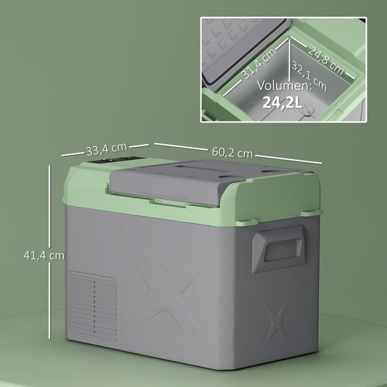 Draagbare Elektrische Koelbox 24L - 12V/220V voor Auto, Camping en Boot - Met ECO Modus — afbeelding 3