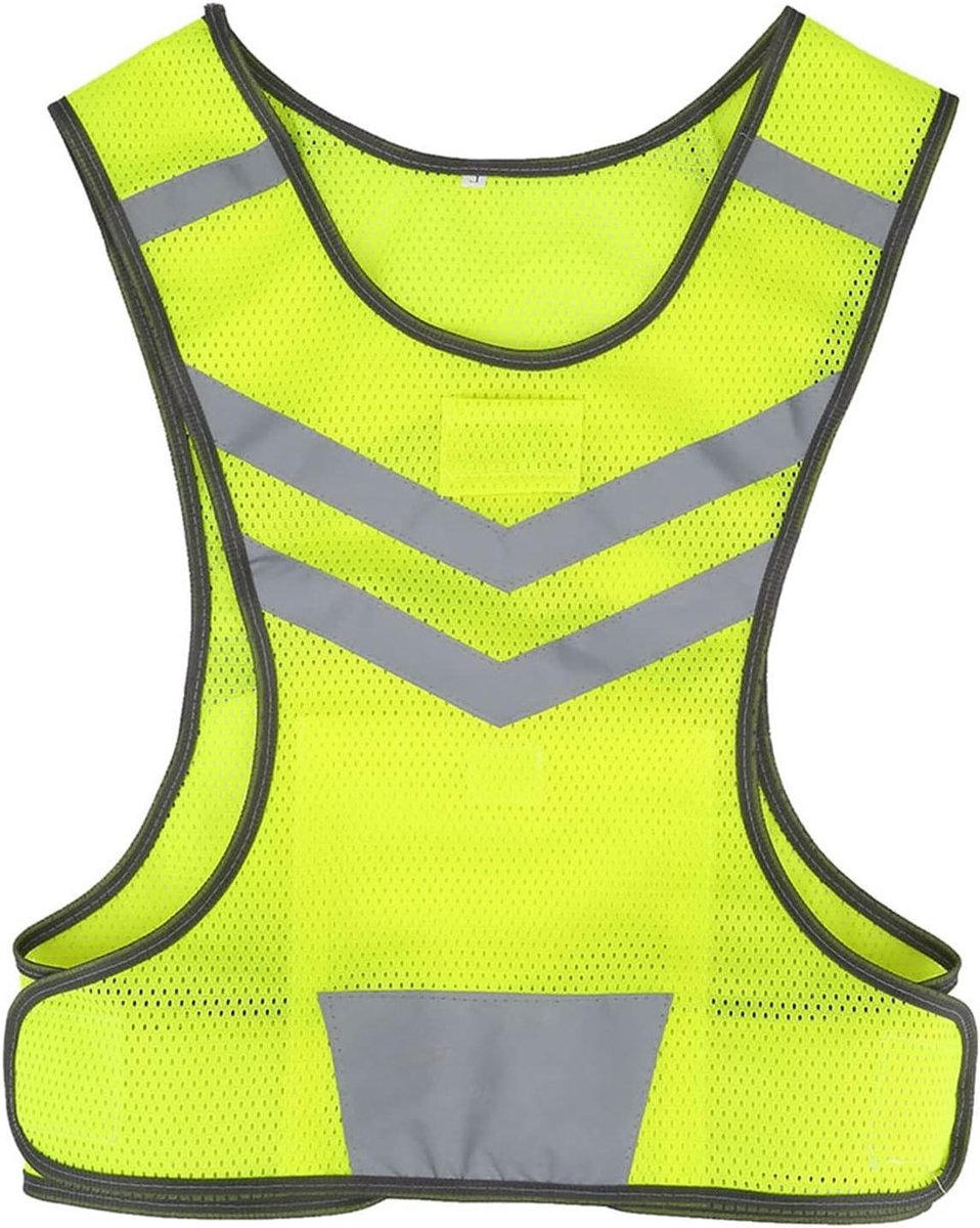 Reflecterend Vest - Veiligheidsuitrusting - Buiten Sporten - Hoge Zichtbaarheid - Verstelbaar - Geel