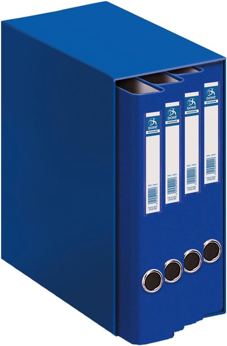 Thijox - DOHE Ocolor Folio Module, 4 Mappen, Blauw, Perfect voor Kantoor, School, en Thuis, Duurzaam en Stijlvol, Ideaal voor Documenten en Archiveren