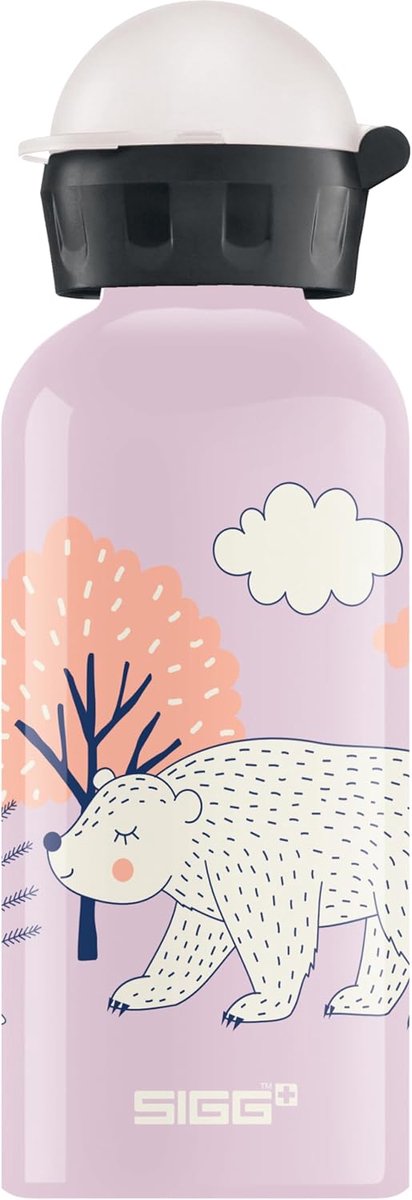 Thijox - Kinderdrinkfles 0.4L - Milieuvriendelijke Aluminium Drinkfles - Lekvrij Deksel - Vederlicht - Ideaal Voor Kinderen - Perfect Voor School, Spo