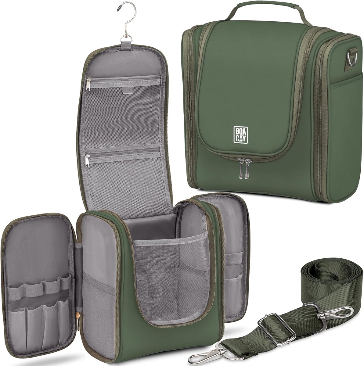 Thijox - Extra Grote Hangende Reistoilettas voor Dames en Heren, Waterdichte Make-Up Tas, Cosmetica Organizer Kit, Ideaal voor Reizen, Camping, en Thu
