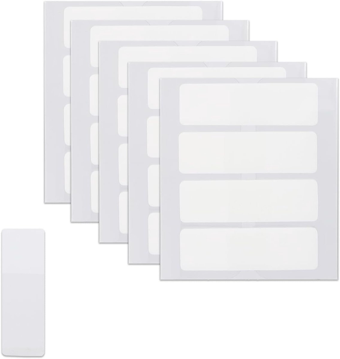 500 Stuks Zelfklevende Indexlabels 3.8x1.2cm, Schrijfbare Blanko Tabs voor Documenten, Notities en Schoolbenodigdheden