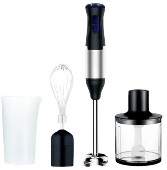 Zerova 4-in-1 Staafmixer set - Blender Smoothie - Handmixer met Mengkom - 600l mengbak - 1000W - 5 snelheden - Turbo - Zwart — afbeelding 5