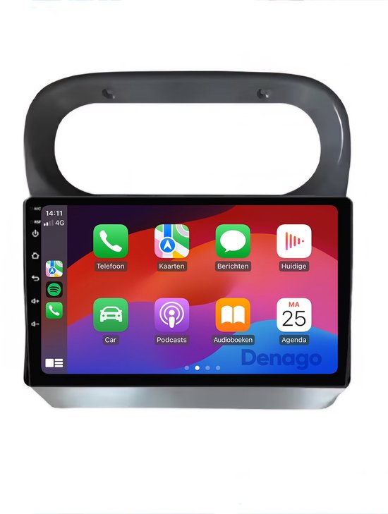 CarPlay autoradio geschikt voor Renault Twingo | 1998 t/m 2006 | Android 16 | Draadloos Apple CarPlay & Android Auto | 2GB + 32GB | QuadCore processor | Denago DNG-A302 | 2025 model | 2005 2006 2007 2008 2009 2010 2011 2012 2013 | Bluetooth & Wifi