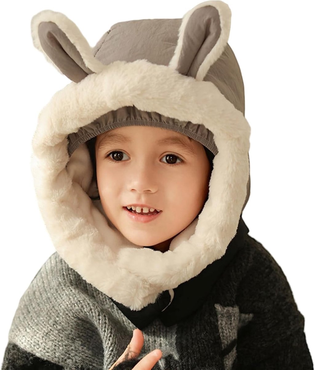 Thermische Fleece Balaclava voor Kinderen, 2-in-1 Ski Masker, Multifunctioneel en Winddicht met Verstelbare Nekbedekking voor Jongens en Meisjes