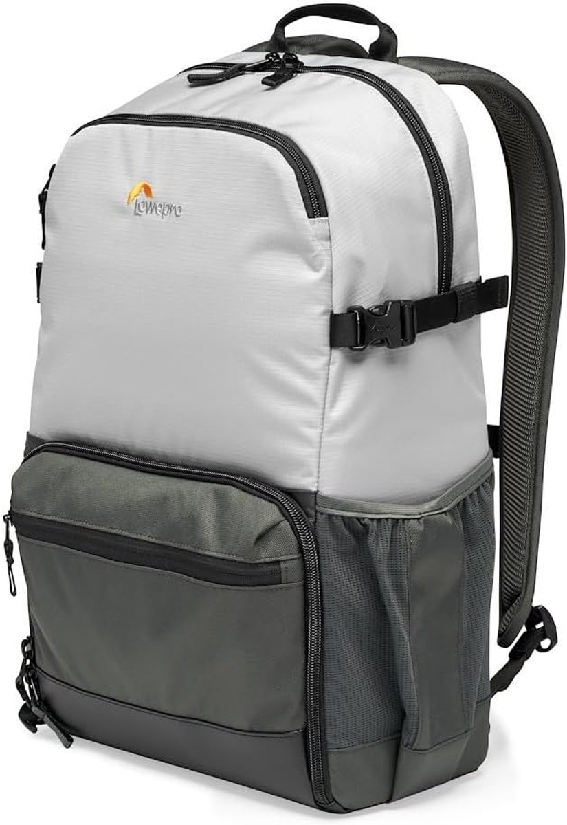 Thijox - Outdoor Camararugzak voor DSLR en Spiegelloze Camera met Ruimte voor 15-inch Tablet, Lichtgrijs, Geschikt voor 1-2 Lenzen, Gimbal, Drone - Lo