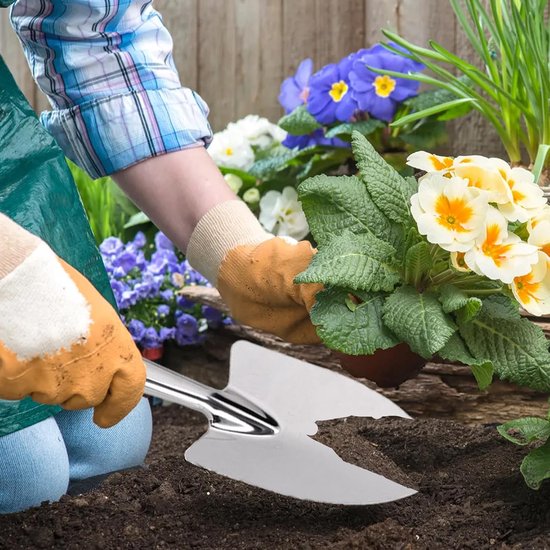 Roestvrijstalen Tuinschep - Tuinschep - Kleine Tuinschep - Handgereedschap - Scheppen voor wieden, verplanten en graven van Merkloos	 — afbeelding 4