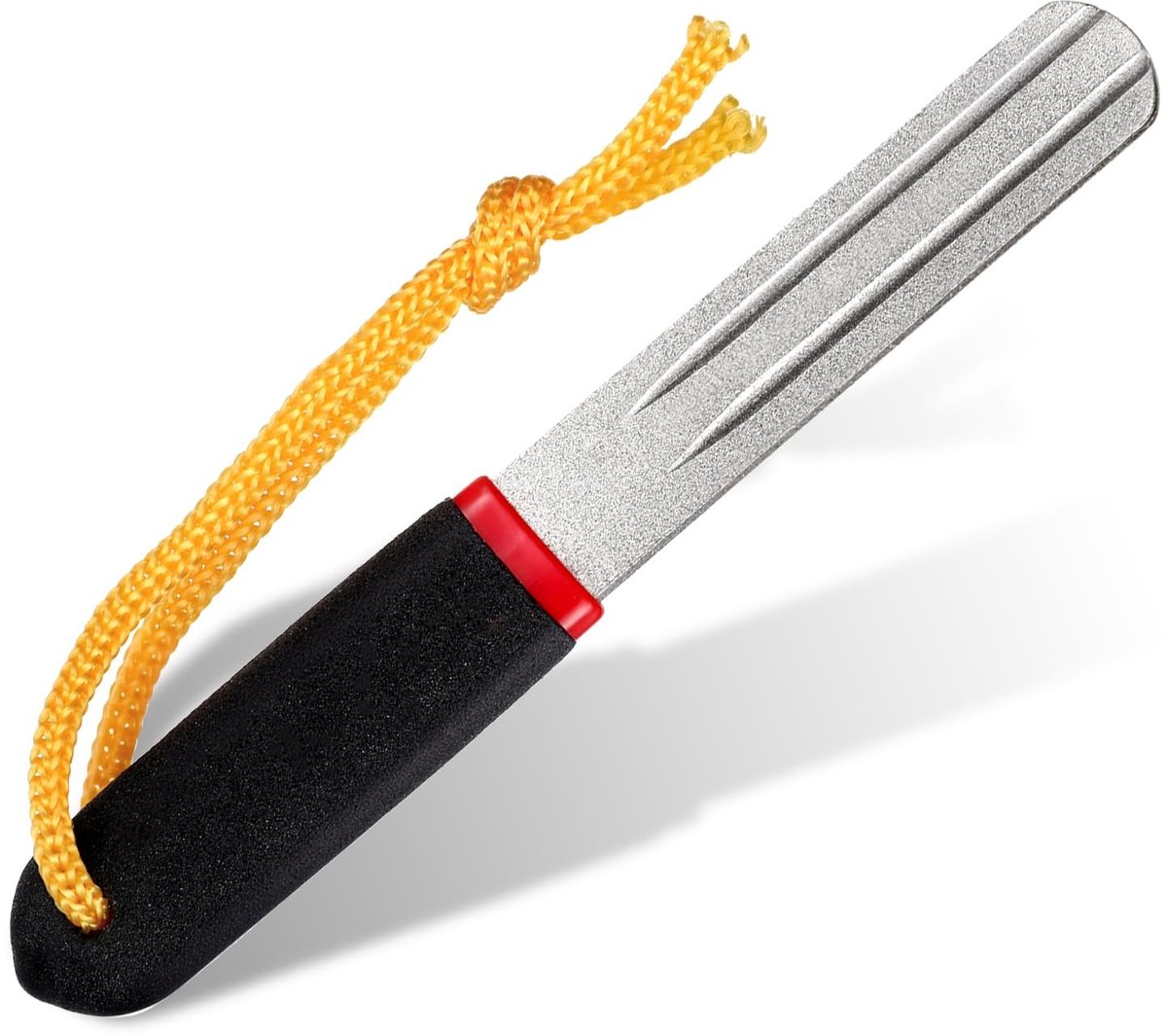 Dailygoods- Vishaakslijper Dubbelzijdig - Slijpsteen - Gereedschap - Accessoires - Outdoor Gereedschap - Draagbaar Ontwerp 10 x 1,3 cm - Haakslijper