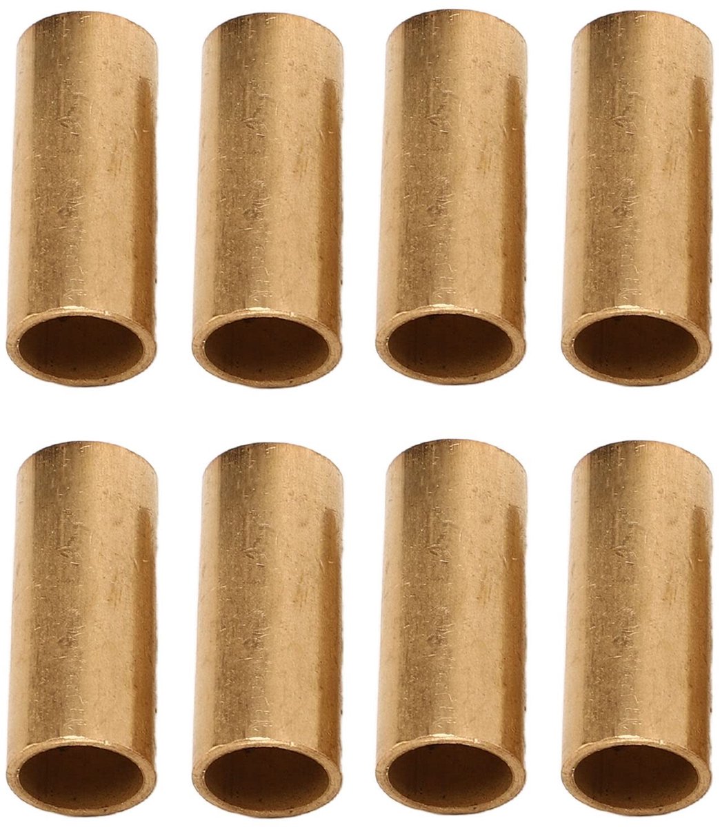 Dailygoods- Bladveerbussen 8 Stuks - Vervanging voor Aanhangwagen - Schokabsorptie - Geluidsdemping - Bronsmateriaal - Binnendiameter 9/16 inch - Oogveerbussen
