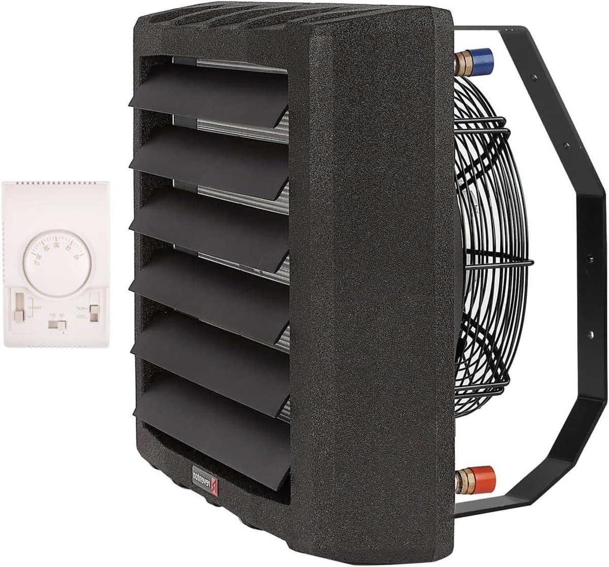 Luchtverwarmer - Werkplaatsverwarming - Ruimte Verwarmen - Inclusief houder - 21 kW - Zwart