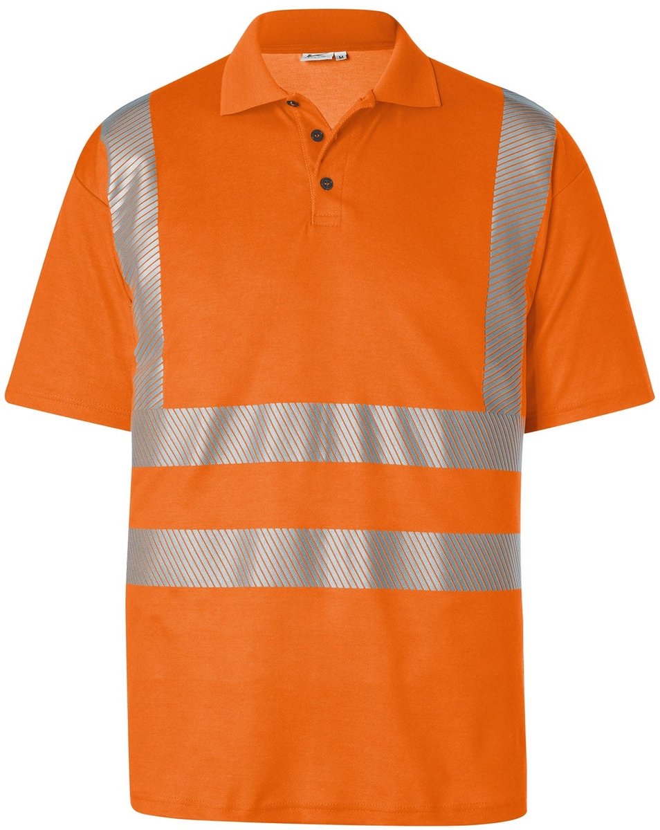 KUBLER PSA HIGH VIS 50428227 Korte mouw Hi Vis Reflecterend Werkpolo HEREN Oranje - EN ISO 20471 - UPF 40+ - 180 g/m²
