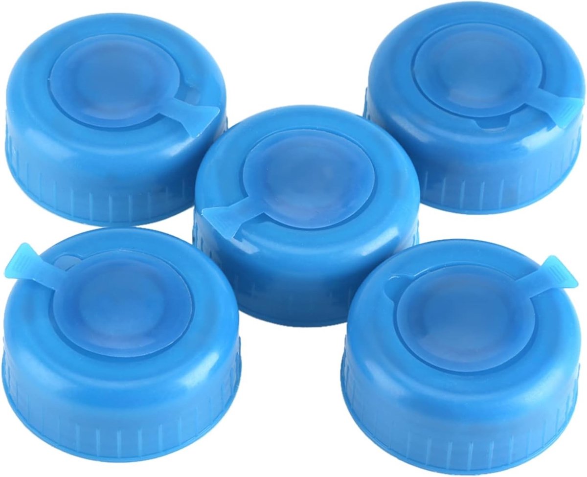 5 Stuks Herbruikbare Schroefdop voor 3.5 Gallon Waterfles - Antispatdeksel en Vervangingsaccessoire