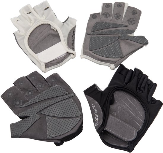 CardioStrong Roeihandschoenen Wit Maat M - Unisex – Sporthandschoenen – Trainingshandschoenen – Fitnesshandschoenen
