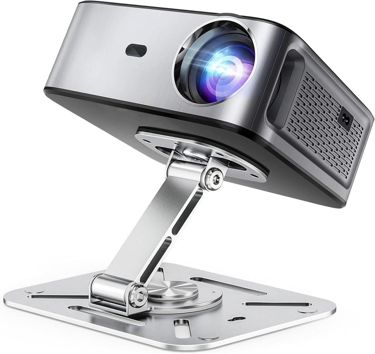 Projector standaard - Projector houder - Home cinema - 360 graden draaibaar - 1/4 inch schroef - Zilver