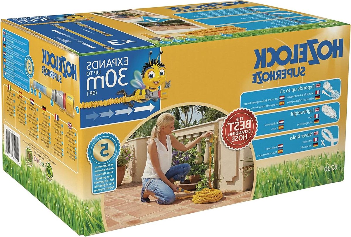 Uitbreidingsslang - Flexibele slang - Tuin besproeien - Rekbaar tot 3x - 30 meter - Groen
