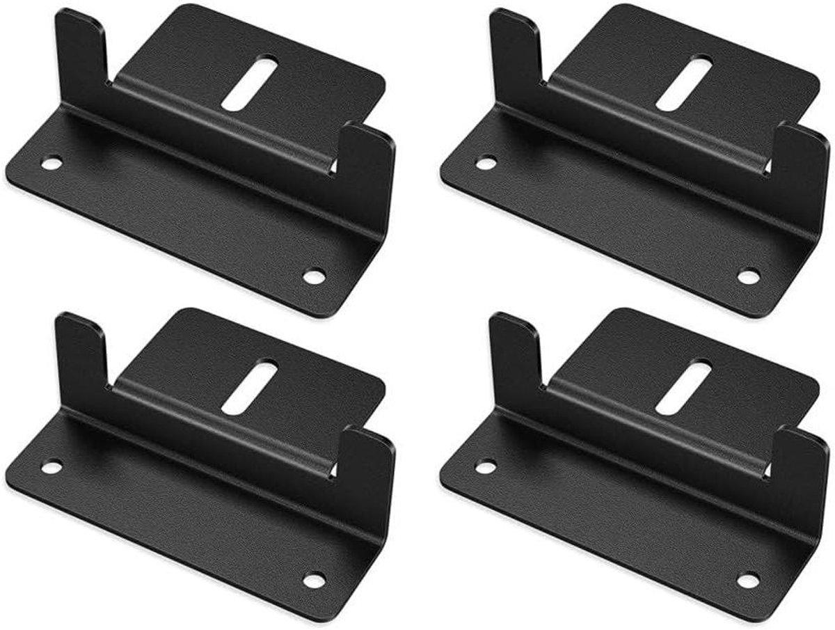 Zonnepaneel Montagebeugel - Z-houder Set - Dak Installatie - Duurzaam Aluminium - 4 Stuks - Zwart