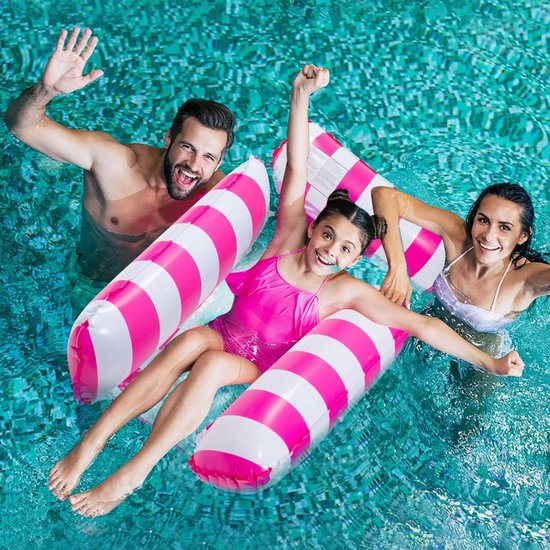 Opblaasbare Waterhangmat - Set van 2 - Zwembad Luchtbed voor Volwassenen en Kinderen — afbeelding 3