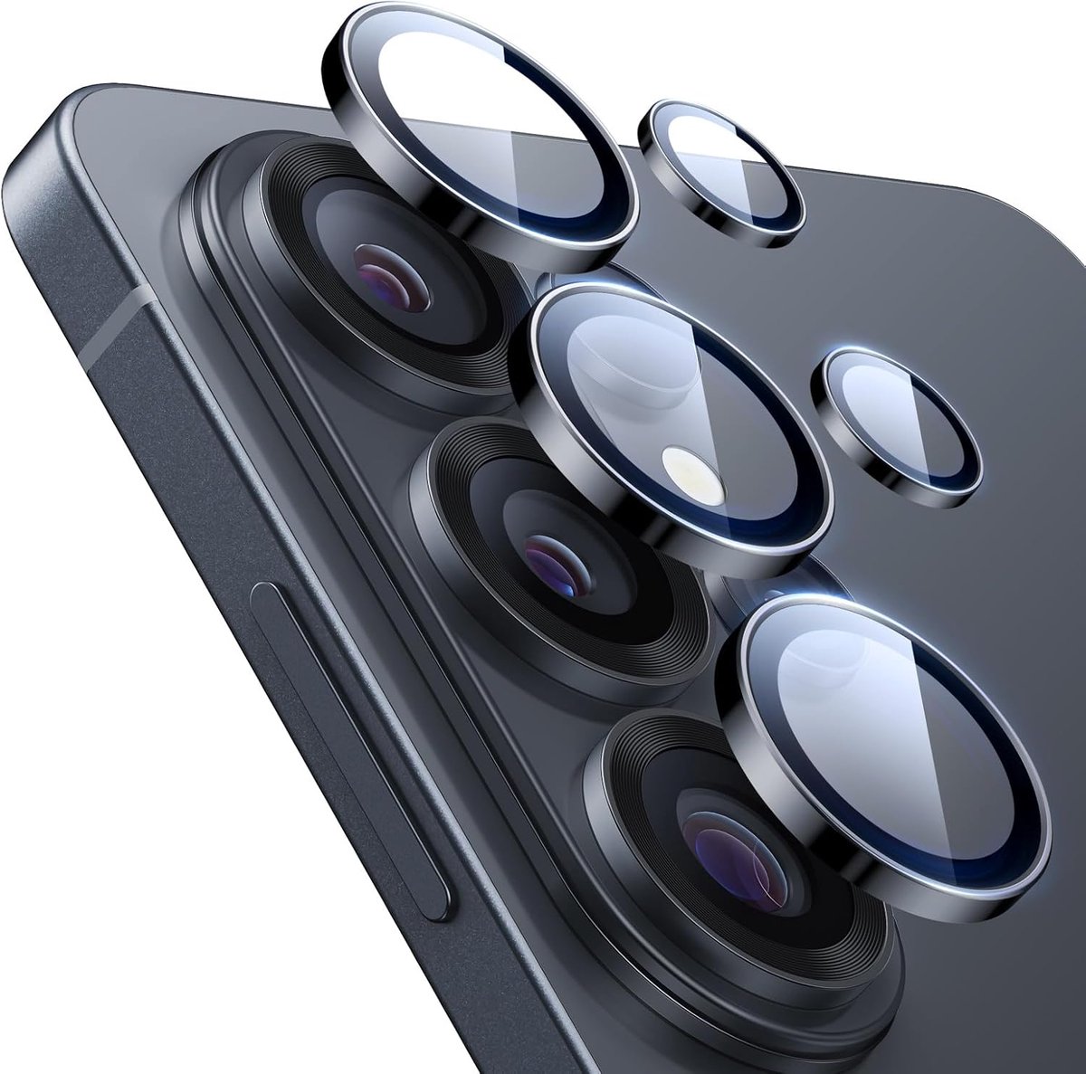 Thijox - Ultra Dunne Cameralens Bescherming voor 2026 Ultra - Krasbestendig Geharde Glas Folies met Aluminium Rand - 1 Set - Zwart