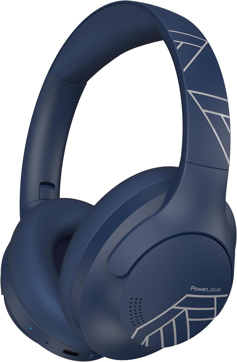 Thijox - Bluetooth Koptelefoon Over Ear, 50 Uur Speeltijd, 4 EQ-modi, Opvouwbare Draadloze Hoofdtelefoon met Microfoon, HiFi Stereo, Lichtgewicht, Kab