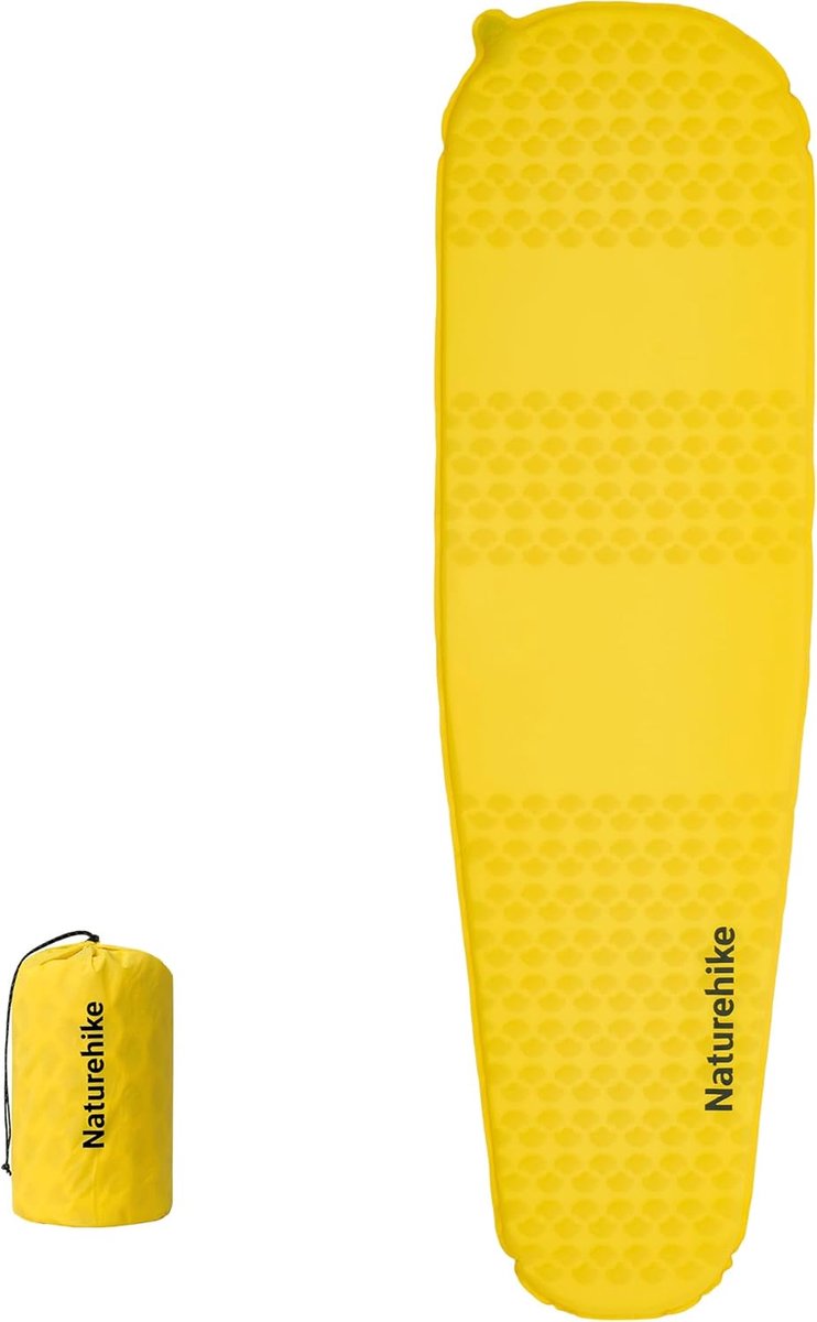 SnelShoppen - Zelfopblazende Isomat Naturehike Yugu Luchtmatras 3,5 cm Dikte - Compact en Lichtgewicht voor Camping, Trekking en Outdoor Activiteiten