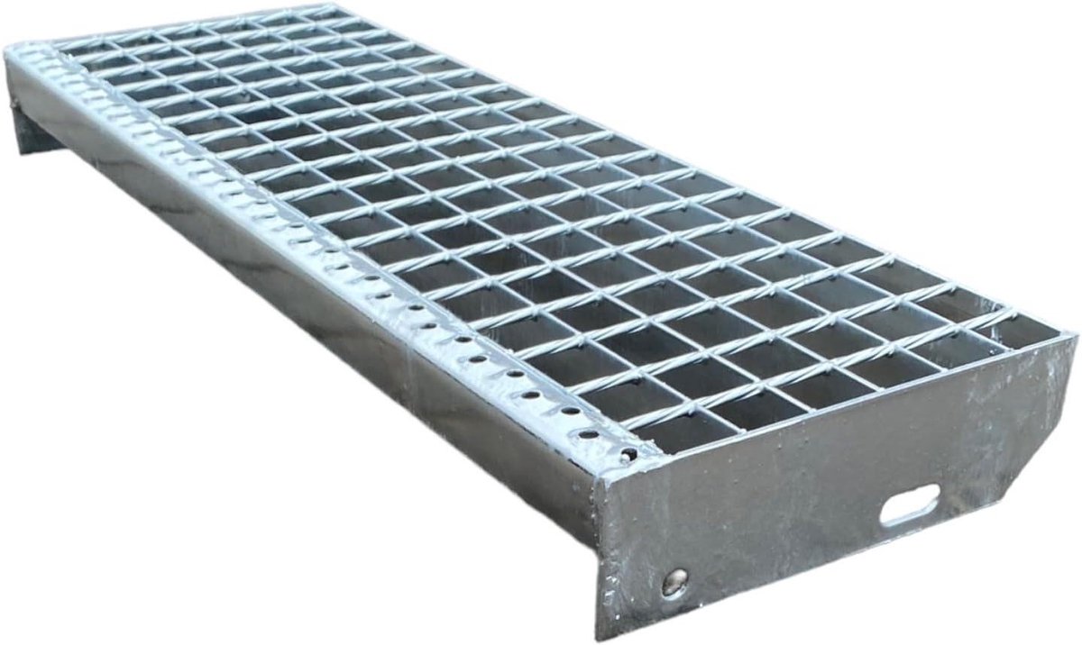 Antislip Rooster Traptrede van Staal 1000x240mm Verzinkt met Schroeven