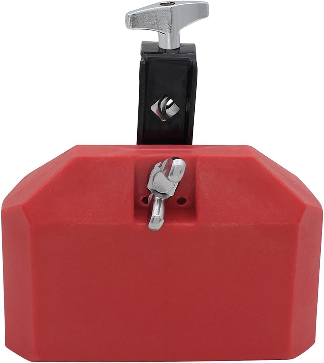 Verstelbare cowbell voor drumstel met kunststof beugel - Muzikaal percussieblok voor Latin drums, ideaal voor drummers