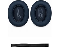 Set Oorkussens voor JBL Koptelefoon - Live 660NC Oorkussen - E65BT - Kunstleer met Traagschuim - Blauw