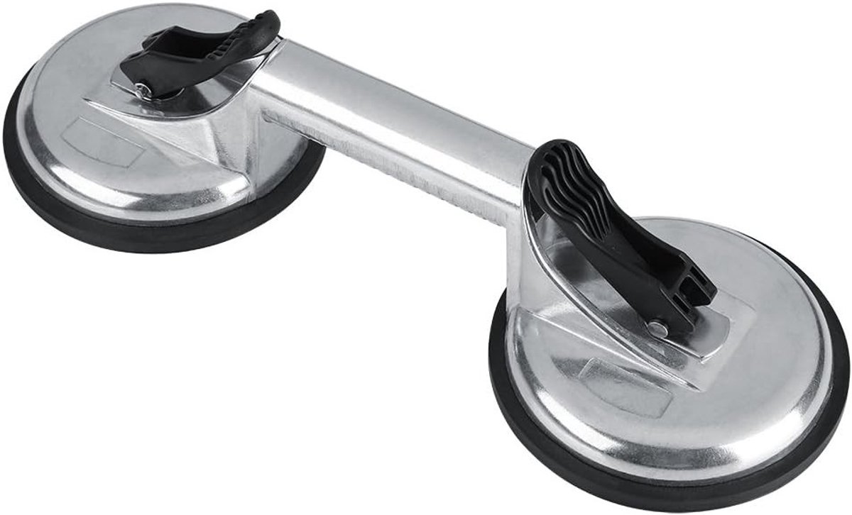 Professionele Zuignap met Dubbele Plaat voor Glas, Veiligheidstools voor Badkamer en Toilet, Sterke Grip en Mover