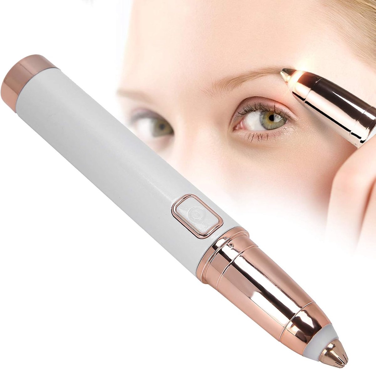 Thijox - Elektrische Wenkbrauw Trimmer voor Vrouwen en Mannen - Draagbare Precision Epilator met Fijn Afstelbare Scheerhoofd - Waterdicht, Oplaadbaar,