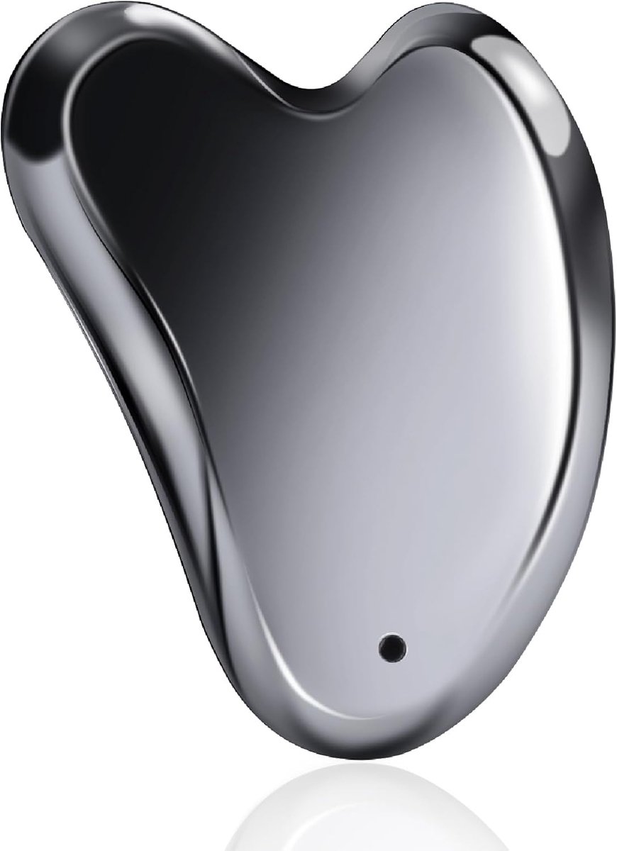Thijox - Terahertz Gua Sha-steen voor Lymfedrainage, Vermindering Wallen, Gezichtsspanning Verlichting, 100% Natuurlijke Terahertz Gezichtsgereedschap