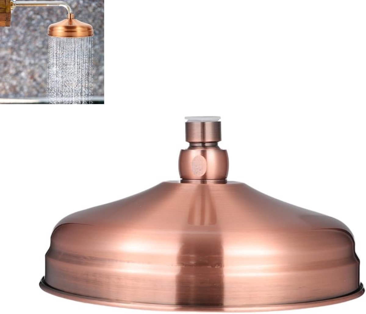 Hoogwaardige Koperen Regendouchekop met Hoge Druk - Vintage Retro Douchekop voor Badkamer,