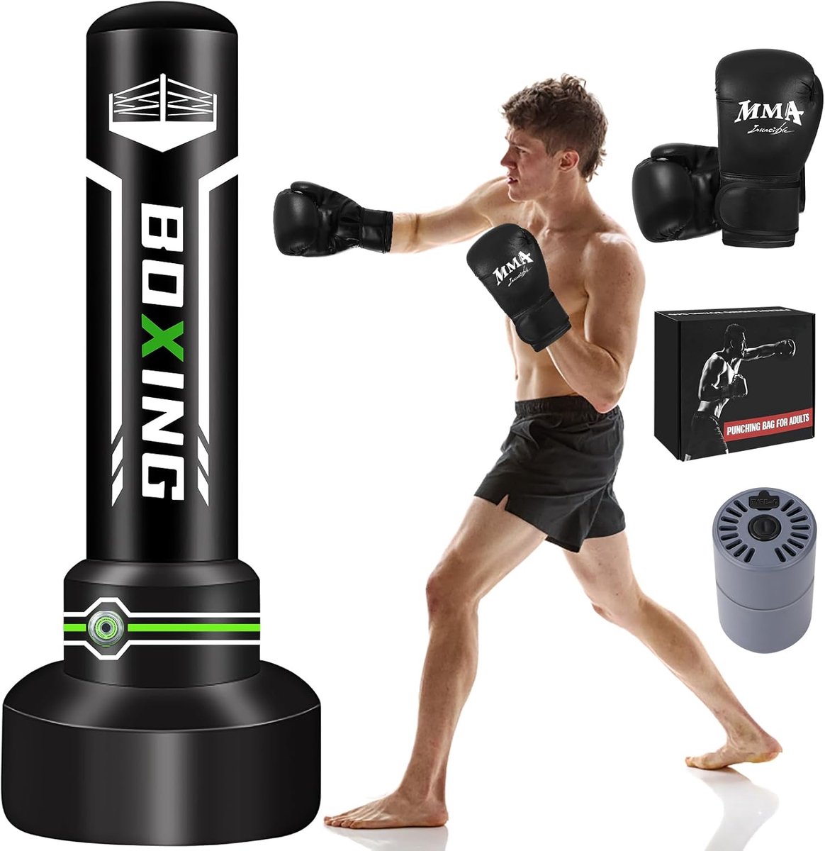 Boksbal Staand - Boxbal Volwassenen - Bokszak - Fitness