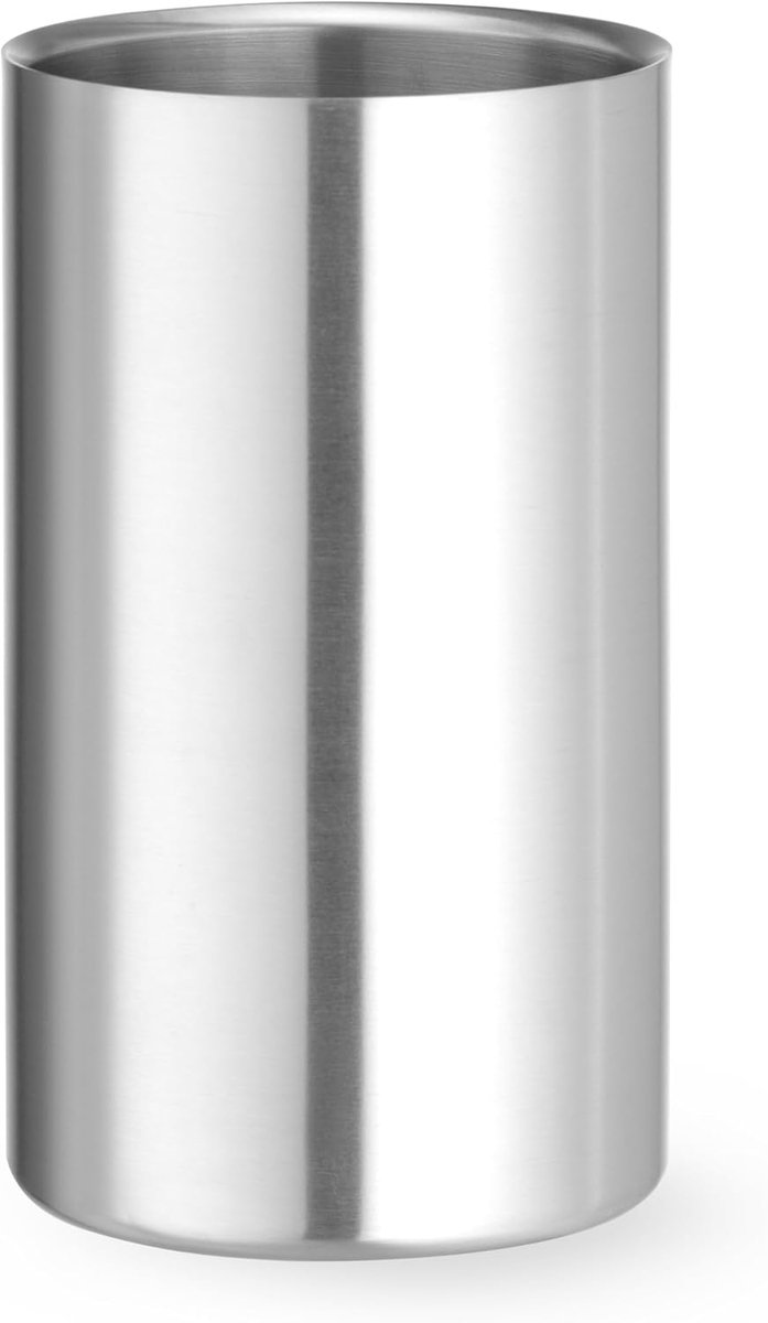 Thijox - Wijnkoeler Ø120x(H)180 mm - Elegant RVS Wijnkoeler - Ideaal voor Feesten, Diner, Tuin en Keuken - Perfecte Temperatuur voor Wijn