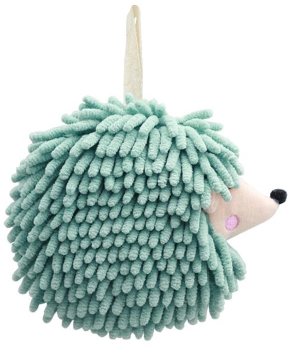 Dailygoods - Hangende Handdoeken Egelvorm - Zachte Chenille Microvezel met Ophanglus