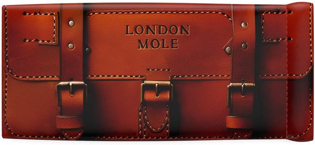 LONDON MOLE Glasses Pouch - Soft compact case with spring closure for reading glasses, blue light blockers and - ShopVlot