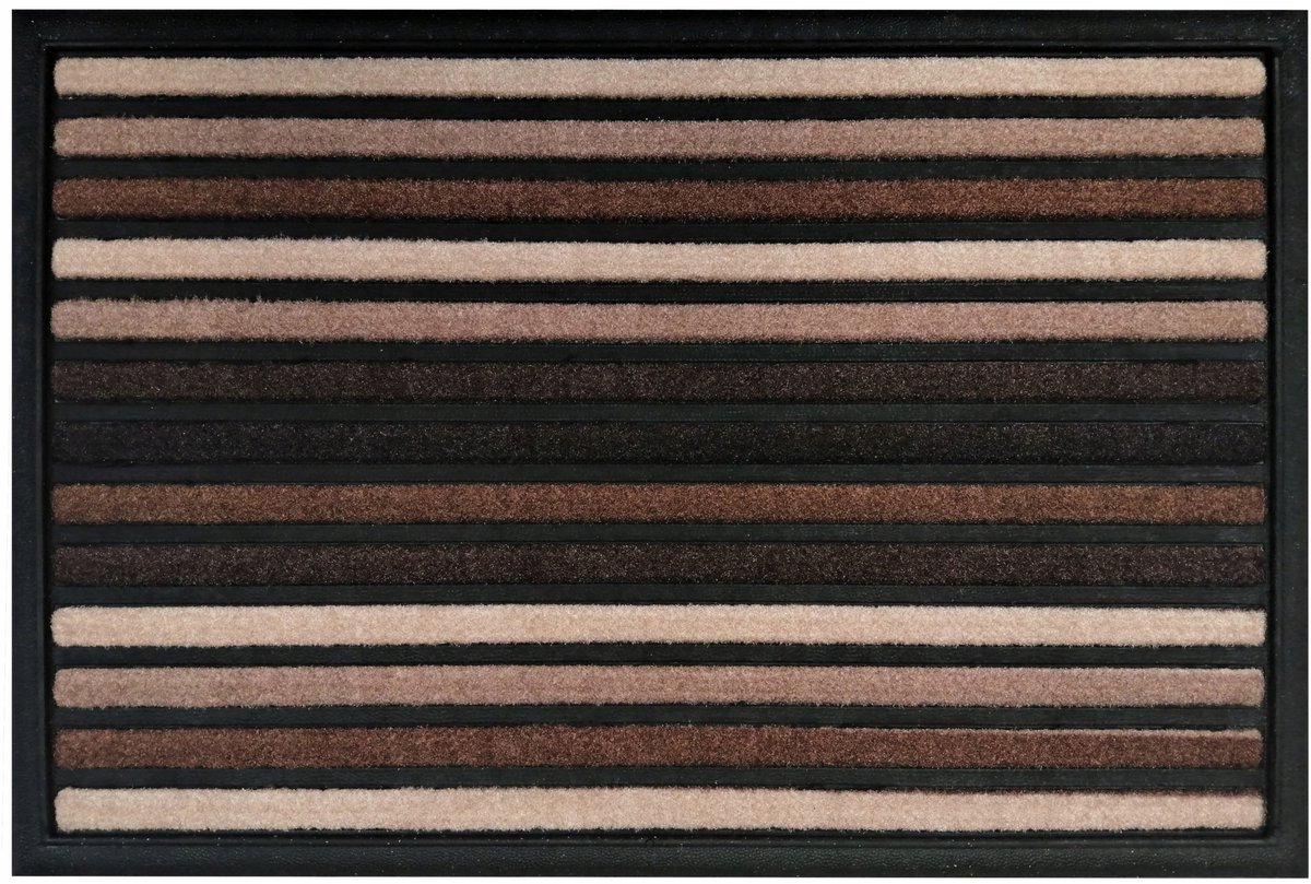 Stevige Rubberen Deurmat Buiten 45x75 cm - Bruin