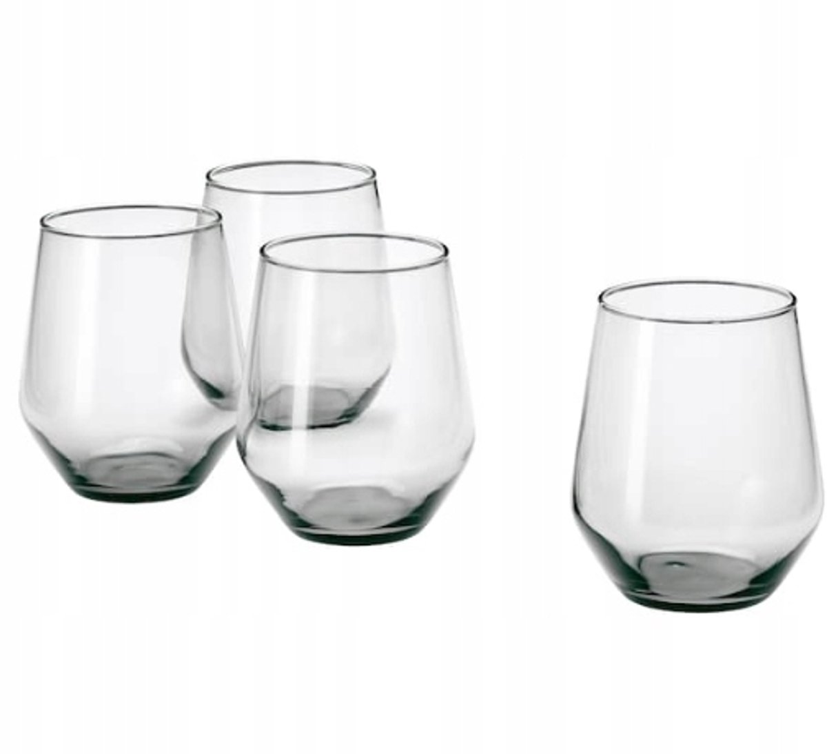 Grijze Glazen 45 cl - Set van 4