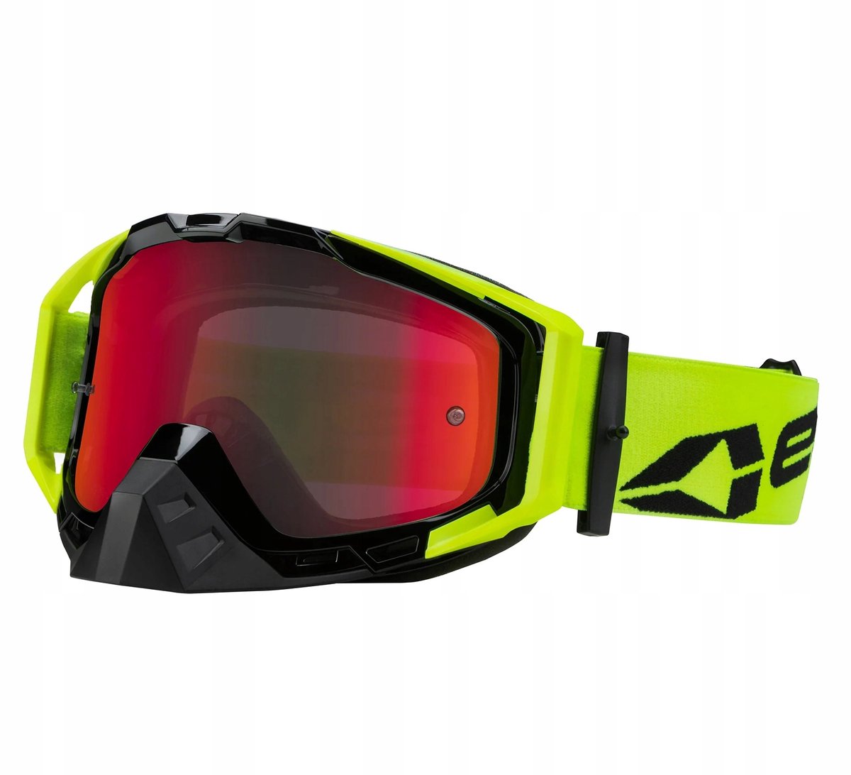 EVS Legacy Pro Cross Motorcross Bril Zwart/Fluo - Inclusief Extra Vizier