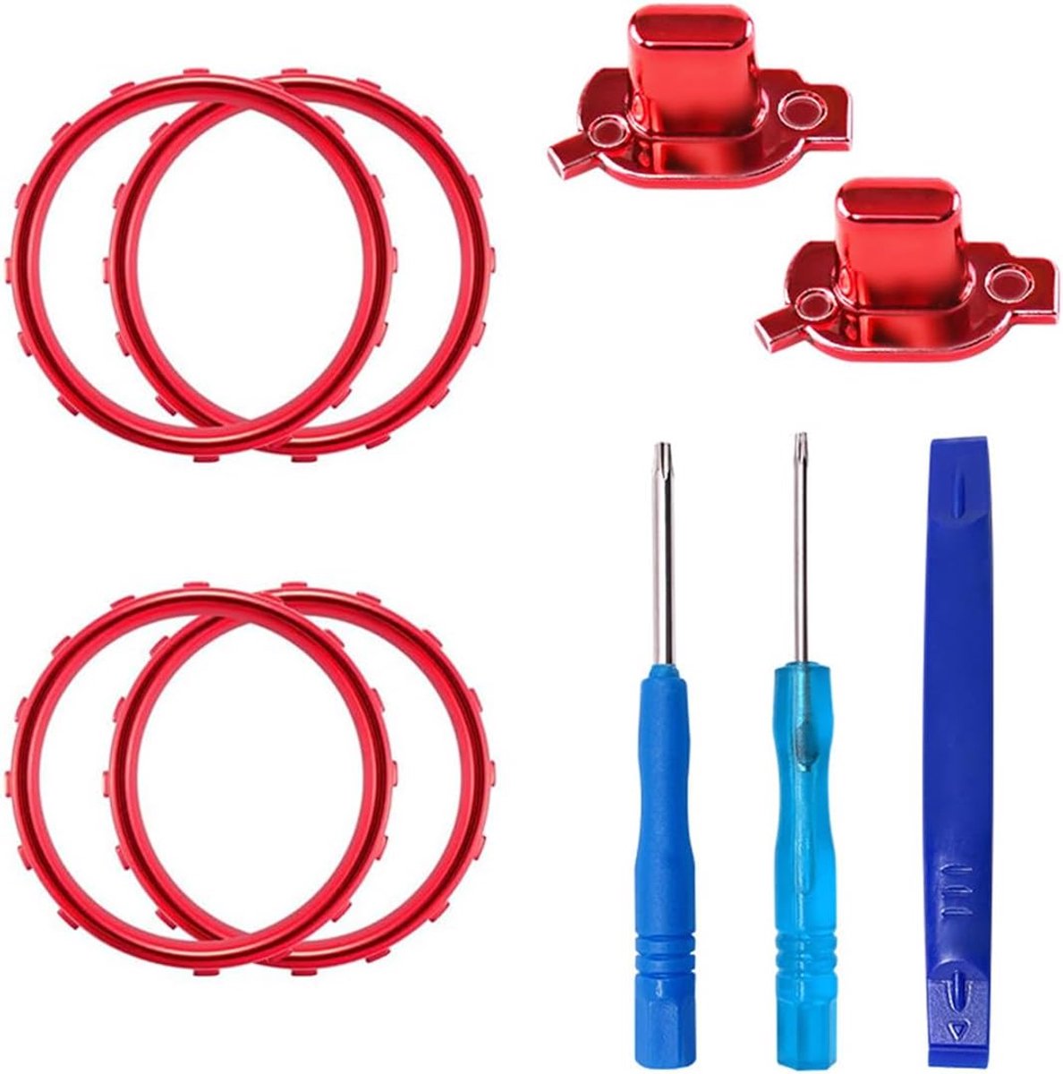Controller accessoires kit - vervangende accentringen - 9 delen - verbeter grip en comfort - ShopVlot