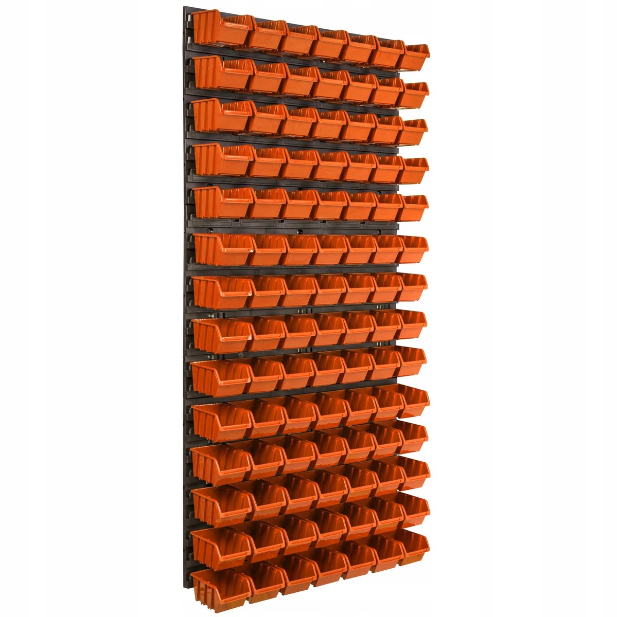 Gereedschapswand 58x117cm met 98 Oranje Bakjes - Werkplaats Organizer