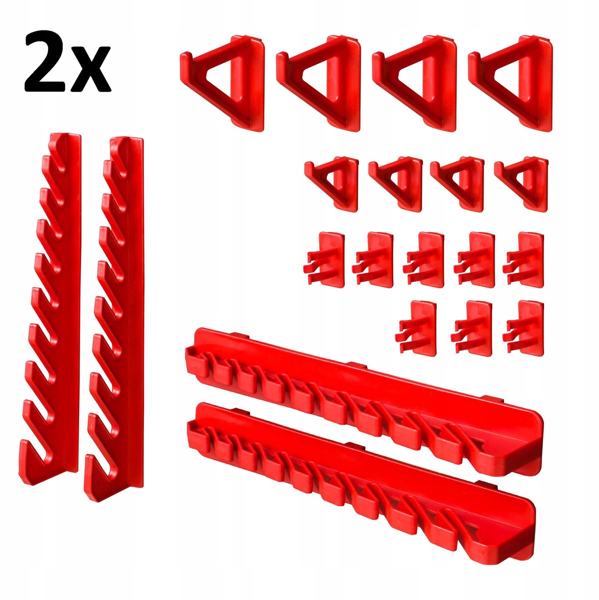 Gereedschapsbord 115x78cm met 44 bakjes, wandrek voor garage