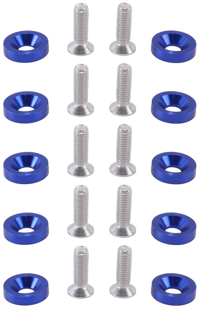 Bumper sluitring schroef moeren kit 20 stuks - Aluminiumlegering - Verbeterde afdichting - Geschikt voor motorfiets - ShopVlot