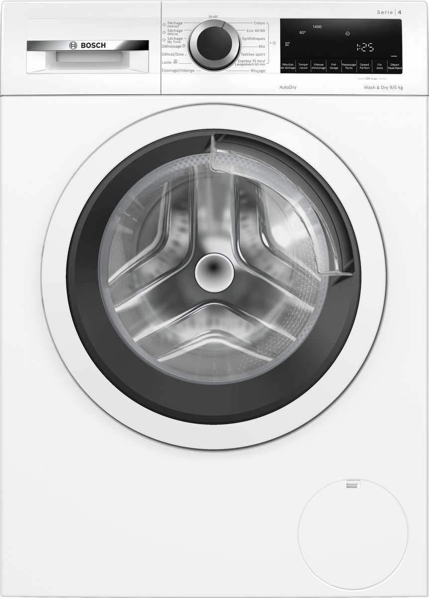 patrijspoort was-droogcombinatie 9/5 kg 1400 tpm - bosch - WNA144V0FR