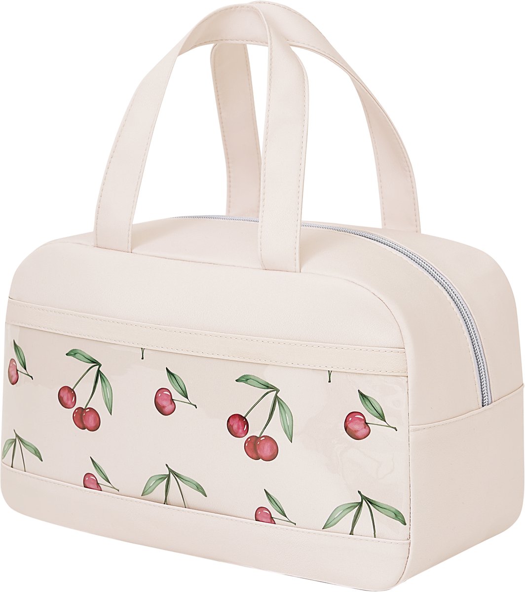 Rainbecom Koeltas 8L – Lunch Bag Geïsoleerde Lunchtas met Transparant Voorvak – Koeltassen voor Werk, School en Picknick – Lichtroze