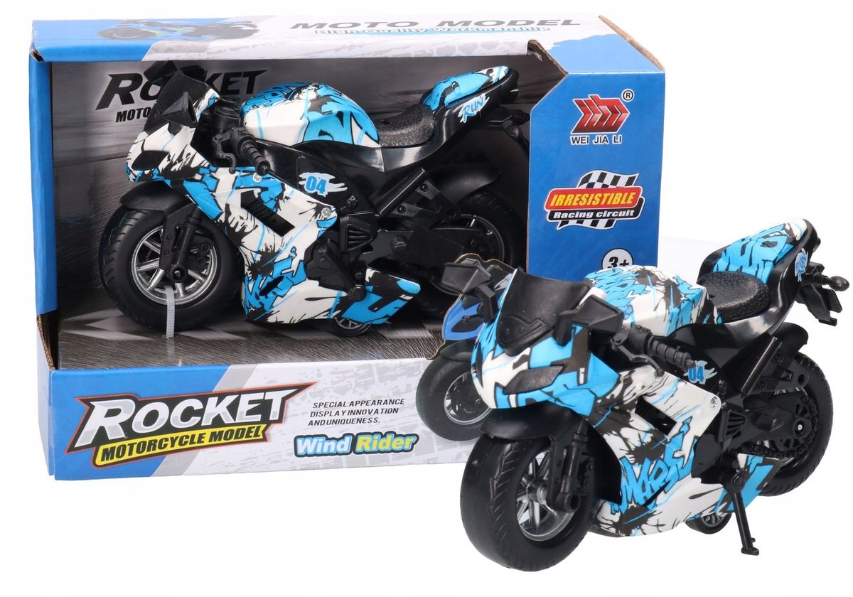 Speelgoed Motorfiets 16cm - Kunststof met Ophanging
