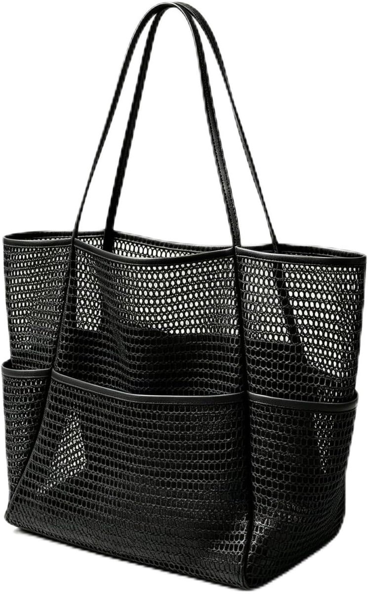 Strandtas groot - opvouwbaar nylon - ideaal voor strand en picknick - geschikt voor gezinnen - ShopVlot